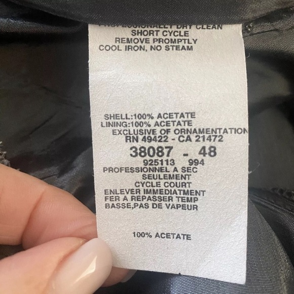 Jessica McClintock Gunne Sax Womens Gray Taffeta Long Skirt Formal Size 5 - Picture 4 of 4